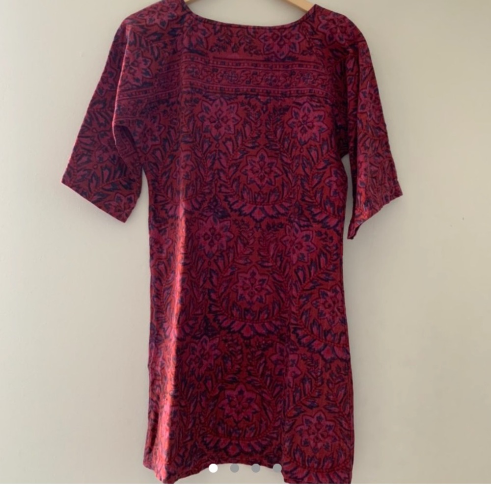 60s minidress with Indian block print!